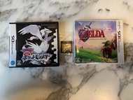 3DS Bundle ( Pokemon Black + Pokemon HeartGold + Legend of Zelda : Ocarina of Time )