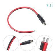 Will 30cm Long 14AWG DC8 0x2 0mm Male Female Plug to Bare Wire Power Adapter Cable Cord for Energy S