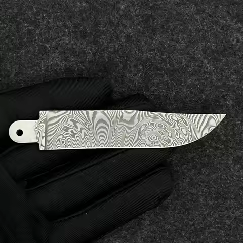 Made of Damascus Steel Replaceable Blade For Opinel No.8 #8 Folding Knife DIY Accessories