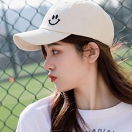 [Meow Meow] White Baseball Cap Sunscreen Korean Version ins Street Wear Versatile Student Face-Appea