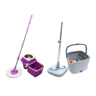 Dual Chamber | Spin Dry Mop II – Mop Kering - Purple / Orange / Handle / Plate replacement spare part / Yarn (Cosway)