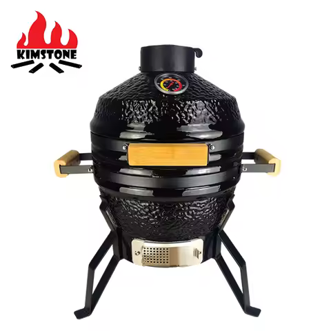 13inch KIMSTONE KimBer Series Stone Pattern High Quality Kamado Table Grill Using in Gardenyard