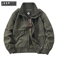 Jeep spirit 1941 estd cotton military jacket mens autumn bomber jacket plus size