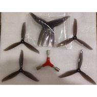 4Pairs(4CW+4CCW) LDARC 7040 7X4X3 7Inch 3-Blade PC Propeller for RC Airplane FPV LR7 7inch Long Rang