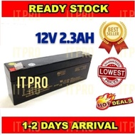 PRO🏠Autogate UPS GPower 12V 2.3Ah Rechargeable Sealed Lead Acid Battery