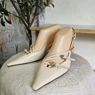 Second-Hand Miumiu Brand Shoes (sz.37 23cm 2 Inches High)