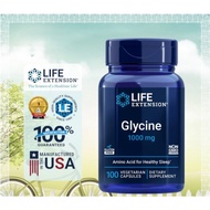 Glycine 1000 mg, 100 vegetarian capsules [Life Extension: Exp 03/27]