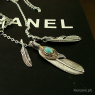 goros   Vintage Feather Eagle Claw Necklace Feather Pendant Takahashi Jewelry  Amekaji American Retr