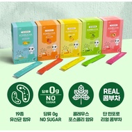 [20 Sticks] Fruity Kombucha Powder Drink – 0 Sugar, 15 kcal, Mixes in Cold Water, 7 Flavors