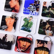 [Ready Stock] Jay Jay Chou Cover Album Photo Keychain Schoolbag Pendant Accessories Star Support Fan Merchandise Gift Jay Chou Cover Album Photo Keychaingaxs