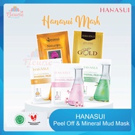 HANASUI Naturgo Peel Off Mask 10gr / Mineral Mud Mask 7gr - Masker Lumpur Komedo Halal