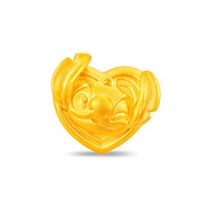 SK Jewellery Stitch Heart 999 Pure Gold Charm
