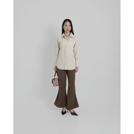 KEMEJA KATUN Jean cotton shirt - (Women's long-sleeved shirt, women's shirt cottonPURE, women's cott