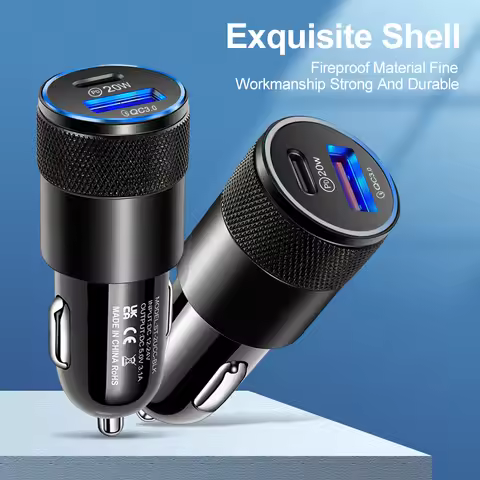 PD Car Charger USB Type C Fast Charging Car Phone Adapter for iPhone 13 12 Xiaomi Huawei Samsung S21
