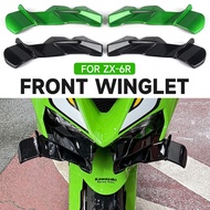 ZX6R 2024 2025 Motorcycle Front Winglet For Kawasaki ZX-6R zx-6r Spoiler Wing Front Lip Fairing Smal