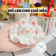 Beanie hats for dogs and cats, Cute animal-shaped pet wool hats, Dog hats, Cat hats, Dog and cat acc