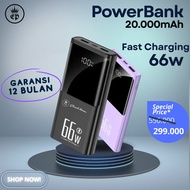 PowerBank 20000mAh ElectroPlatinum 66W PD Fast Charging LED Display - Extra Bubble