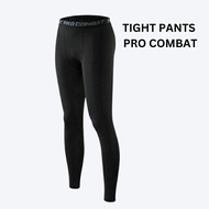 Pro Combat Baju Seluar Lelaki  Bola Tight Pants  Pro  Combat Lengging Gym Running Football