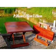 foldable table rehal table, double-sided folding Quran table, center split