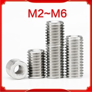 Insert nut 304 stainless steel inner and outer teeth nut, thread conversion braces Reducing screw M2