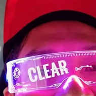 Colorful Led Light Glasses Led Glasses Cyberpunk Halloween Light Party Luminous Glasses Acrylic RGB