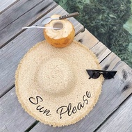 Straw Hat Sun Please E002 For A Protection Travel Korean Fashion Japan Elegant And High-So.