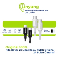 UGREEN Charger Cable Type C to Type C 60W – PVC Flexible Rubber, Fast Charging 1 Meter (Banda Aceh)