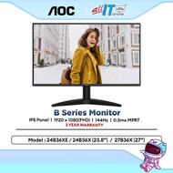 AOC 24B36X / 24B36XE (23.8") / 27B36X (27") Full HD IPS 144Hz Office & Home Monitor | 0.5ms | Adapti