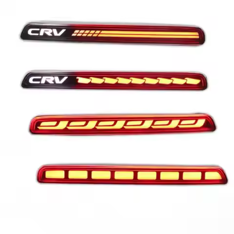 13 car accessories LED Reflector For Honda Crv 2023-2024 Rear Bumper Fog Lamp Brake Light Turn Signa