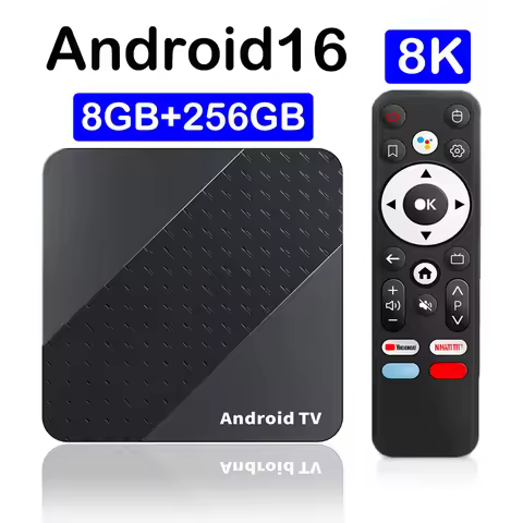 YOZHIXU 2026 Android 16 X10 Smart TV Box RK3518 Voice Remote Google Assistant Dual Wifi 5G BT6.0 Wif