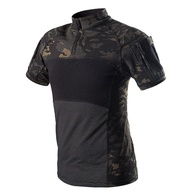 <<แต่เพียงผู้เดียว>> Camouflage เสื้อยืดลายทหารผู้ชายฤดูร้อน RU กบทหารยุทธวิธีต่อสู้ T เสื้อทหาร For