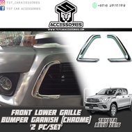 TOYOTA REVO 2016 FRONT LOWER BUMPER GARNISH (CHROME) '2 PC/SET'