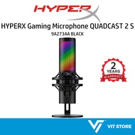 HYPERX Gaming Microphone QUADCAST 2 S 9A273AA BLACK Dynamic Lighting Tap-to-Mute Sensor For PC