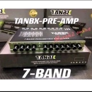 TANBX PRE AMP 7 BAND CAR AUDIO PRE AMP PARAMETRIC PREAMP WITH SUBWOOFER OUTPUT SUITABLE