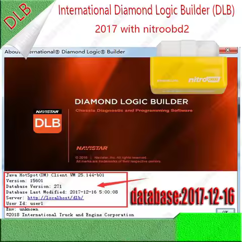 2017 Diamond Logic Builder ( DLB ) 1.5.601 2017.12 Level3 All Options Are Actived + Nitro obd2
