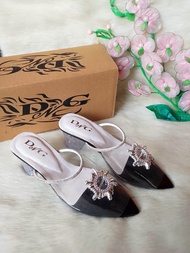 SANDAL WANITA HAK KACA 5CM MIKA DNG/ HAK JELLY 5CM/ TERBARU/TERLARIS