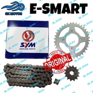 SYM E SMART 110 / E-SR ESR Original SYM Steel Sprocket Set Front Spoket Rear Sprocket Chain Rantai 428