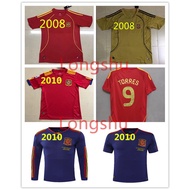 Retro jersey 2008 2010  Spain home away retro soccer jersey shirt S-XXL