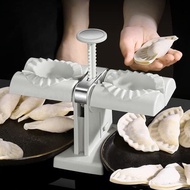 Dumpling Maker Household Double Head Automatic Dumpling Maker Mould - 304 Stainless Steel Dumpling Maker, Wrap Two At A Time, Safety ABS material, Easy-tool for Dumpl