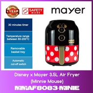 Mayer MMAF8083-Minnie Disney 3.5L Air Fryer (Minnie Mouse) WITH 1 YEAR WARRANTY