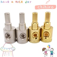 CHIHIRO Car Speaker Wire Terminal, Gold Silver Pure Copper Car Audio Connector, 0GA 4GA 8GA Car Audi