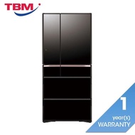 [Klang Valley Delivery Only] Hitachi R-WX670KM XK Fridge 6 Doors Crystal Black