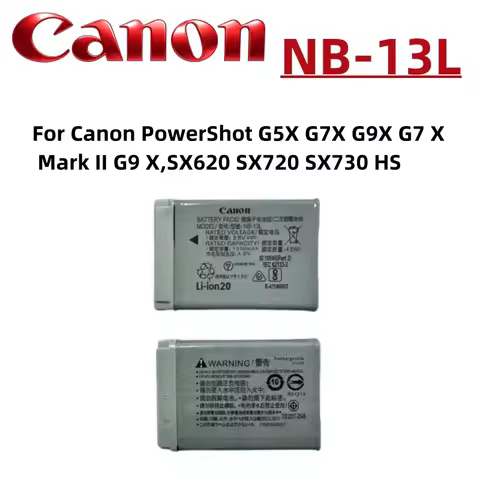 Original NB 13L NB13L NB-13L 1250mah Battery for Canon PowerShot G5X G7X G9X G7 X Mark II G9 X,SX620