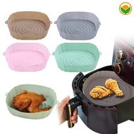 Silicone Air Fryers Oven Baking Tray/Reusable Pizza Fried Chicken Airfryer Pan Basket