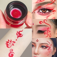 ✨Red Red Eyeliner Eyebrow Eyebrow Color Paint Cream Facial Forehead Eyeliner Facial Face Color Red C