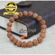 Gelang Kesehatan Biji Buah Jenitri Genitri Rudraksha Kebumen
