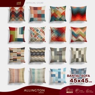 Print Sofa Pillow 45X45 cm Allington Patchwork Canvas Print Pillow Cushion 45 x 45 Grabandgift