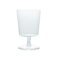 [Japan] HARIO Glass Goblet Line, 300ml capacity, clear glass goblet with molding, microwave-safe, he