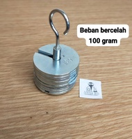 Beban bercelah 100 gram chrome