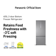 Panasonic 405L NR-BX471CPSS Premium Bottom Freezer 2 Doors Refrigerator with PrimeFresh+ [Free delivery installation disposal]